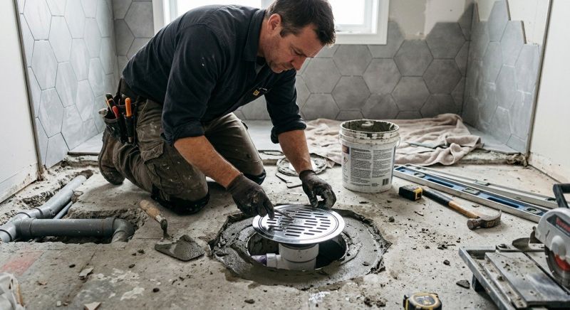 Linear Drain Installation in Charlotte, NC