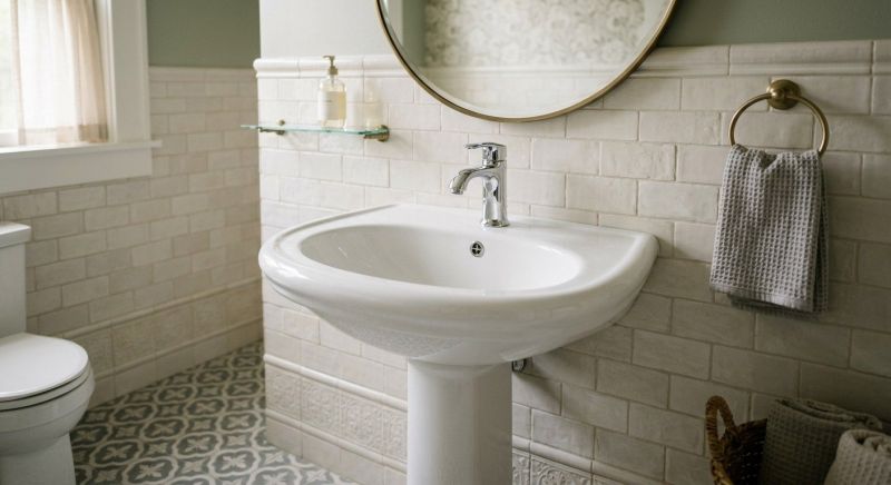 Pedestal Sink Installation in Denver, CO
