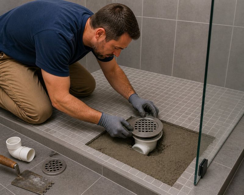 Shower Drain Installation in Denver, CO